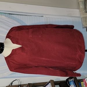 6/20 +SHIPPING    PL LONG SLEEVE CORDEROY TOP